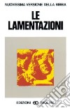 Le lamentazioni libro