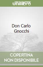 Don Carlo Gnocchi libro