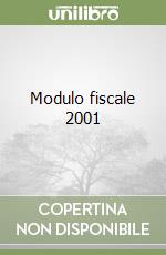 Modulo fiscale 2001