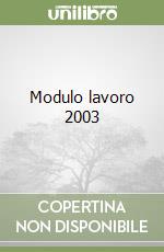 Modulo lavoro 2003 libro