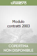 Modulo contratti 2003