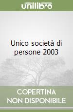 Unico società di persone 2003 libro