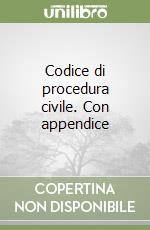 Codice di procedura civile. Con appendice libro