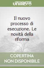 Il nuovo processo di esecuzione. Le novità della riforma