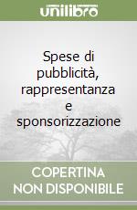 Spese di pubblicità, rappresentanza e sponsorizzazione libro