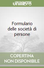 Formulario delle società di persone libro