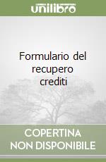 Formulario del recupero crediti libro