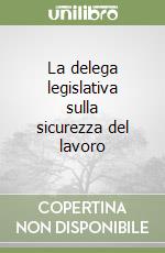 La delega legislativa sulla sicurezza del lavoro libro