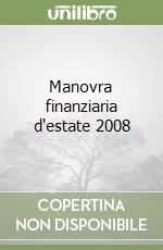 Manovra finanziaria d'estate 2008 libro