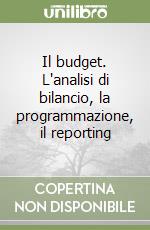 Il budget. L'analisi di bilancio, la programmazione, il reporting libro