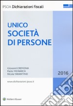 Unico 2016. Società di persone libro