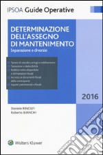 Determinazione dell'assegno di mantenimento. Separazione e divorzio