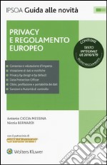 Privacy e regolamento europeo libro