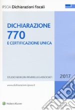 Dichiarazione 770 e certificazione unica