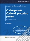 Codice penale. Codice di procedura penale. Leggi complementari libro di Fiandaca Giovanni Giarda Angelo