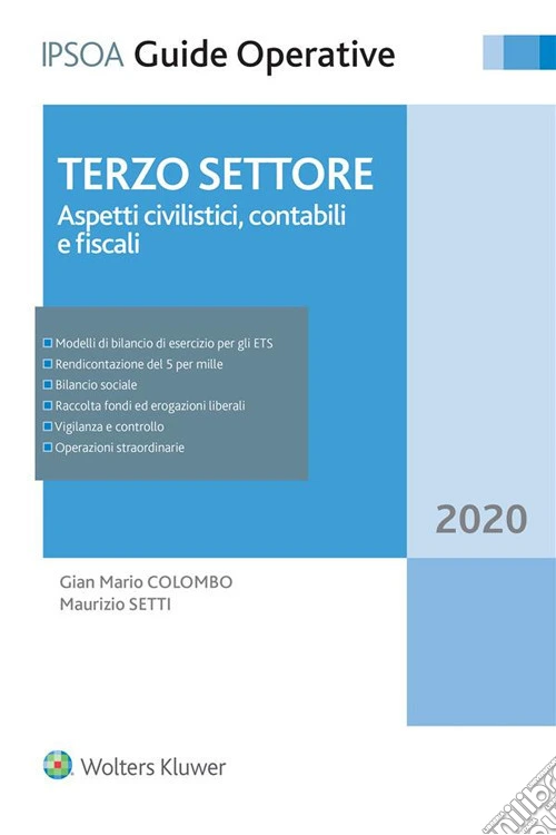 Terzo settore. Aspetti civilistici, contabili e fiscali