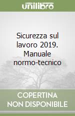 Sicurezza sul lavoro 2019. Manuale normo-tecnico libro