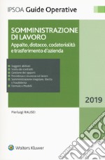 Somministrazione di lavoro. Appalto, distacco, codatorialità e trasferimento d'azienda. Con aggiornamento online libro