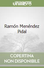 Ramón Menéndez Pidal libro