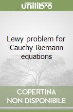 Lewy problem for Cauchy-Riemann equations