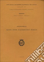 Nuovi studi sull'identità fenicia libro