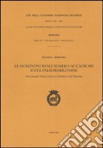 Le iscrizioni reali sumero-accadiche d'età paleobabilonese. Un'analisi tipologica e storico-letteraria libro