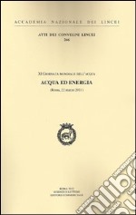 Acqua ed energia libro