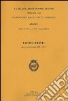 Lectio brevis (anno accademico 2012) libro