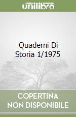 Quaderni Di Storia 1/1975 libro
