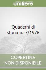 Quaderni di storia n. 7/1978 libro