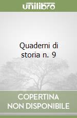 Quaderni di storia n. 9 libro