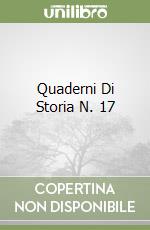 Quaderni Di Storia N. 17 libro