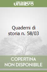 Quaderni di storia n. 58/03 libro