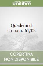 Quaderni di storia n. 61/05 libro