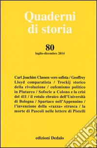 Quaderni di storia (2014). Vol. 80 (luglio/dicembre) libro
