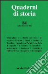 Quaderni di storia (2016). Vol. 84 libro