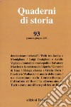 Quaderni di storia (2021). Vol. 93: Gennaio-giugno 2021 libro