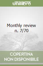 Monthly review n. 7/70 libro