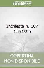 Inchiesta n. 107 1-2/1995 libro