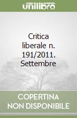 Critica liberale n. 191/2011. Settembre libro