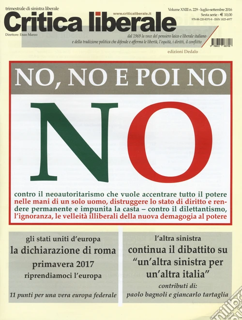 Critica Liberale (2016). Vol. 229