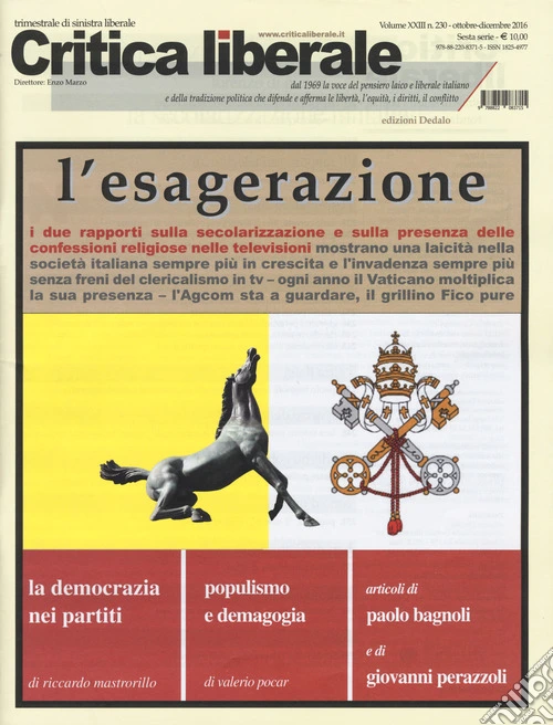 Critica liberale (2016). Vol. 230