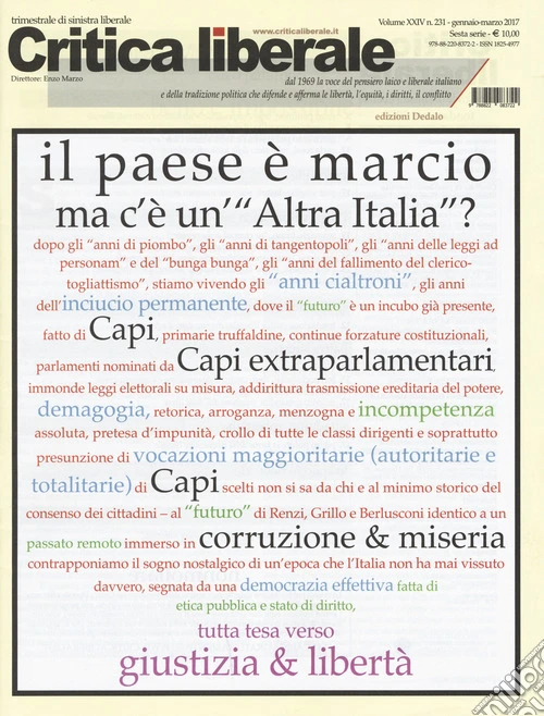 Critica liberale (2017). Vol. 231