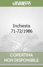 Inchiesta 71-72/1986 libro