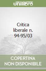Critica liberale n. 94-95/03 libro