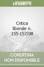 Critica liberale n. 155-157/08 libro