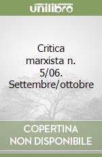 Critica marxista n. 5/06. Settembre/ottobre libro