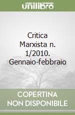 Critica Marxista n. 1/2010. Gennaio-febbraio libro