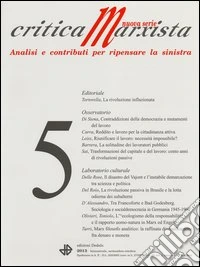 Critica marxista (2013). Vol. 5 libro