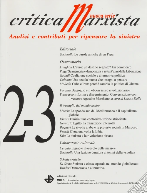 Critica marxista (2015) vol. 2-3